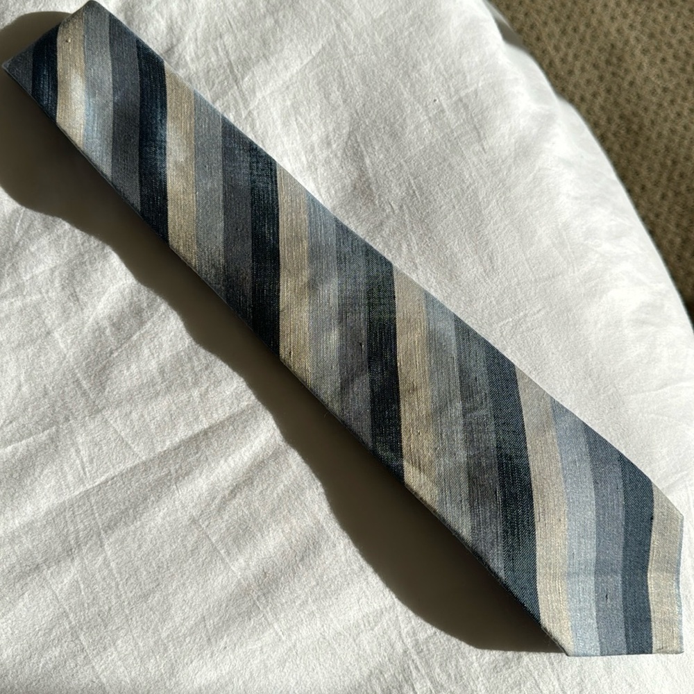 Etro necktie, 66% Linen 34% Silk